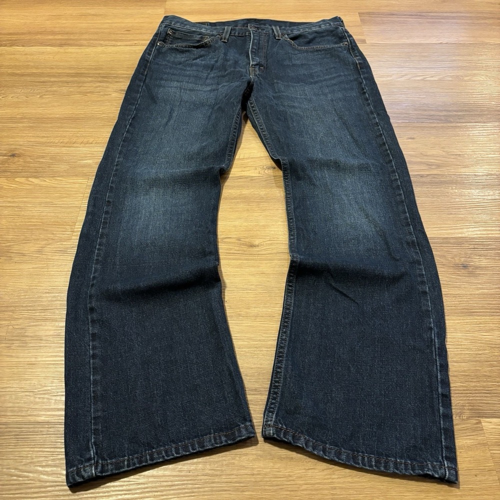 Levis 527 Slim Bootcut Jeans Men's 34x32 Dark Wash Blue Denim 100% Cotton Cowboy